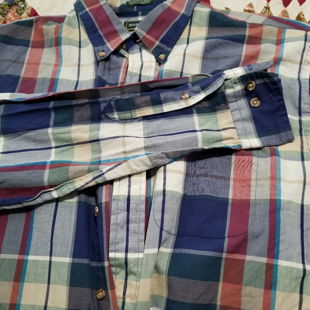 Marc Lewis Plaid Button Down - Picture 3 of 3